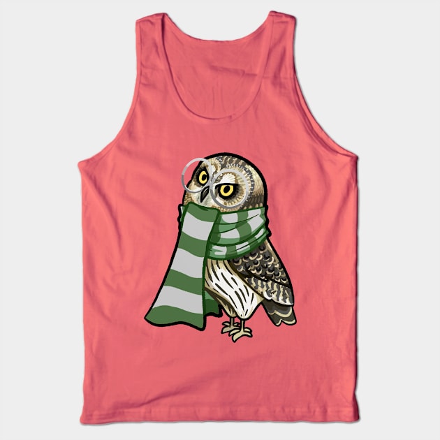 Cunning Short-Earred Owl Tank Top by Ribombyliidae